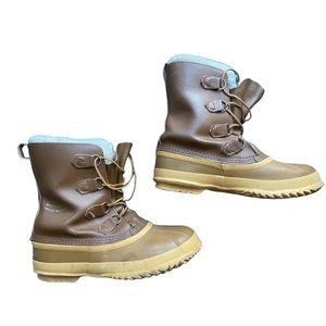 SOREL MANITOU Waterproof Lined Insulated Wool Winter Snow Boots MENS Size 9